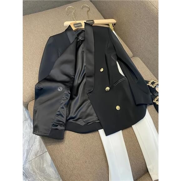 Double-Breasted Slim Fit Blazer - Picture 2 of 5